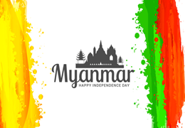 Feliz Día de la Independencia de Myanmar