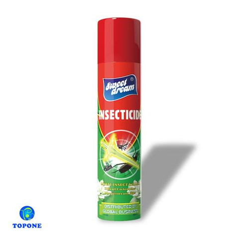 Lata de aerosol insecticida